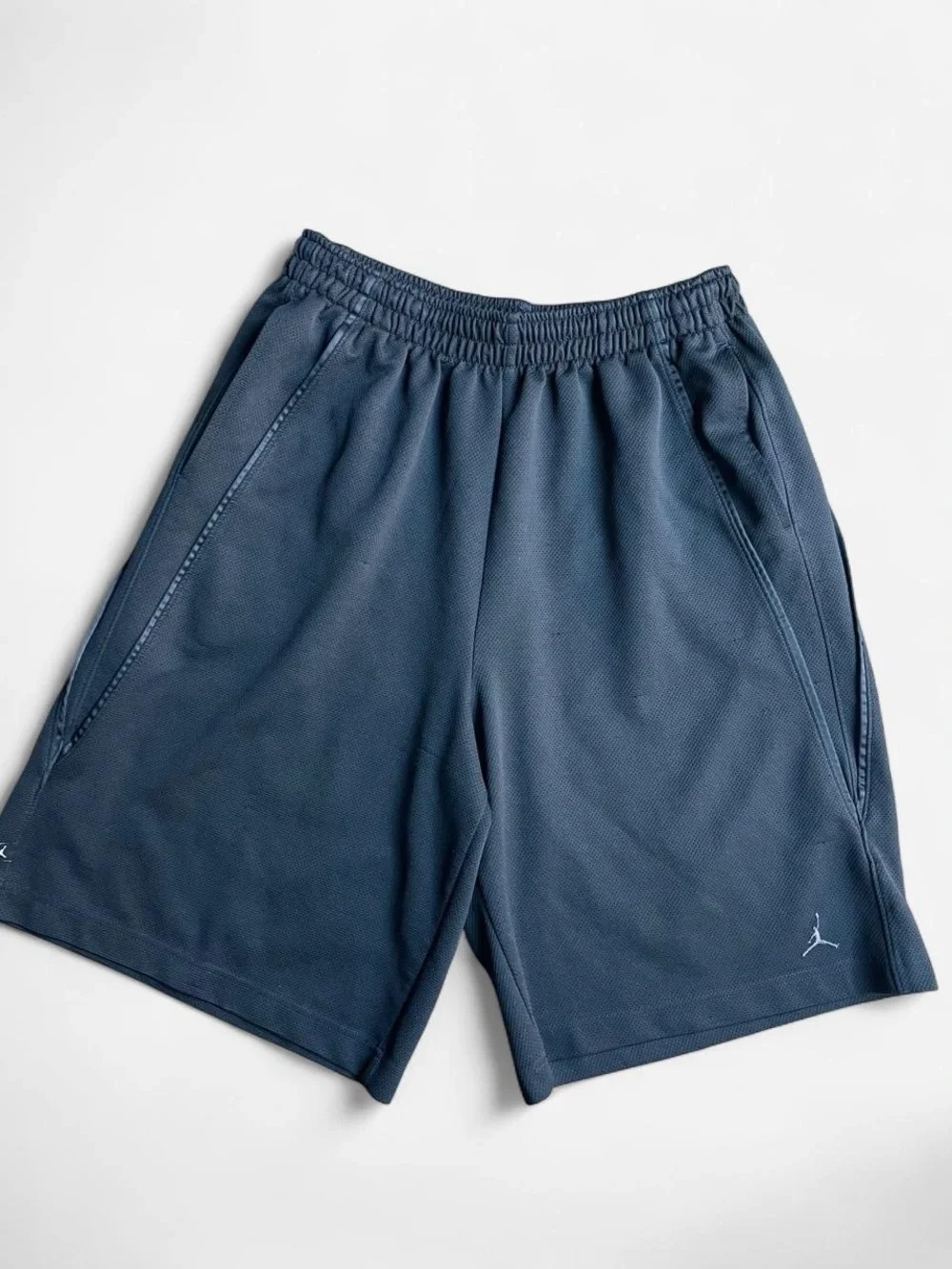 Jordan Black Basketball Sporty Gym Shorts w Drawstrings Sz XL